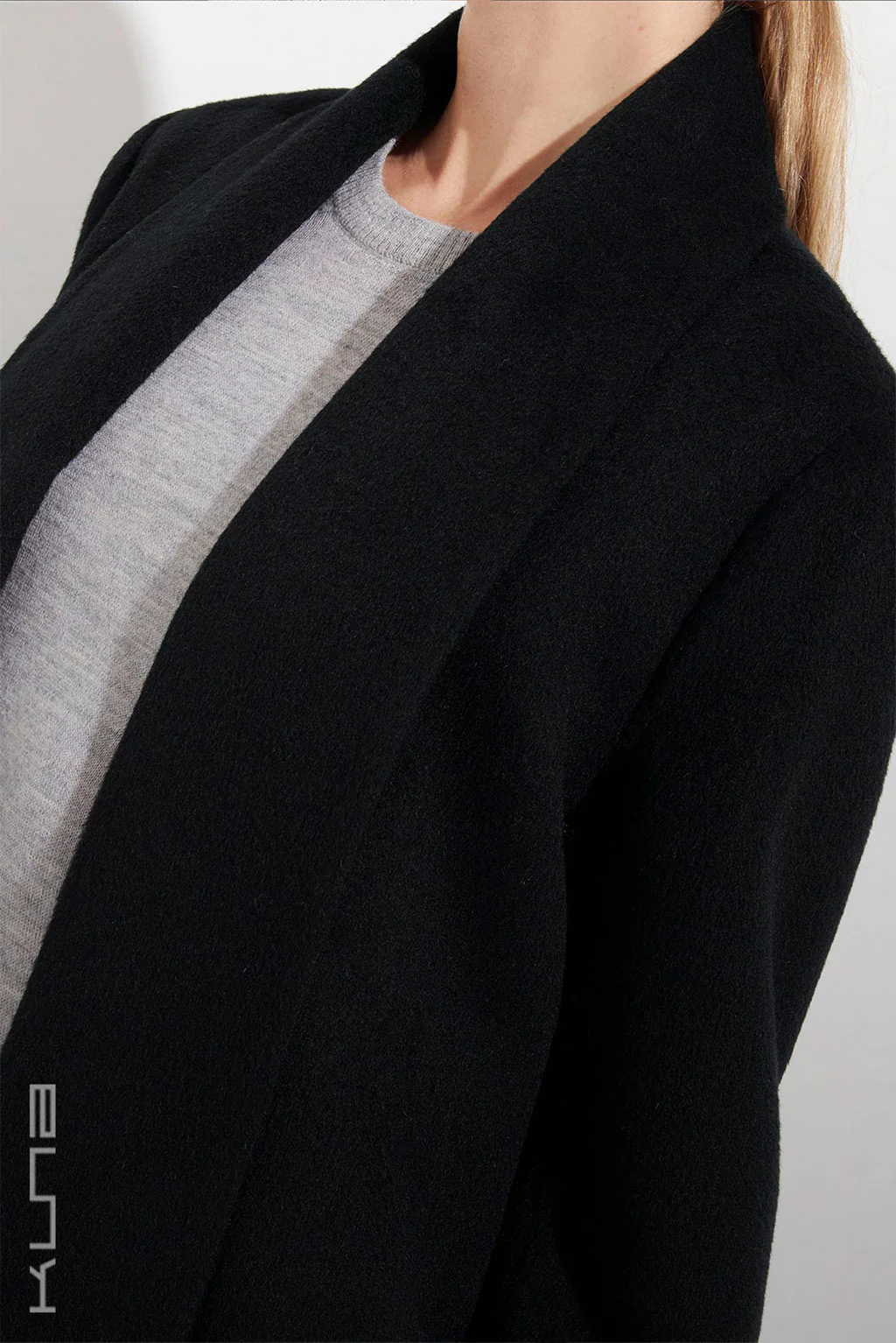 Long Baby Alpaca Swing Coat - Fitted - Image 4
