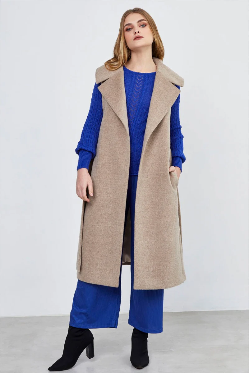 Lugano Baby Alpaca Wrap Vest - Image 2