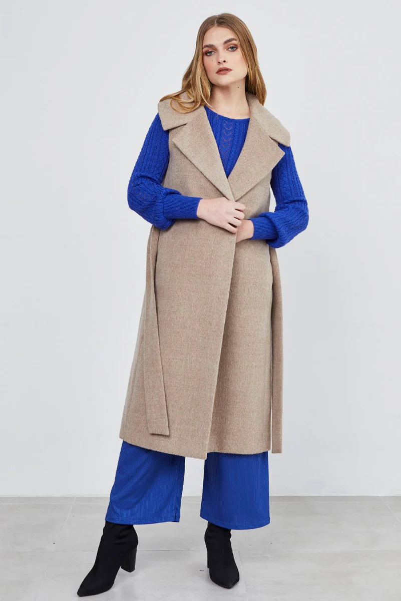 Lugano Baby Alpaca Wrap Vest - Image 3