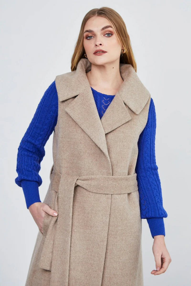 Lugano Baby Alpaca Wrap Vest - Image 4