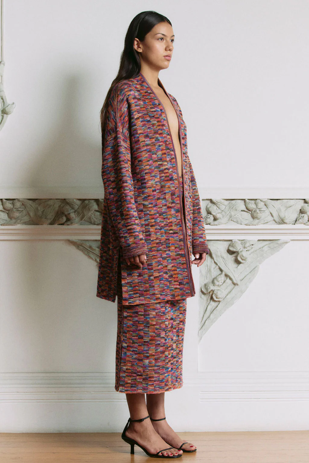 Machu Picchu Reversible Baby Alpaca Cardigan - Image 3