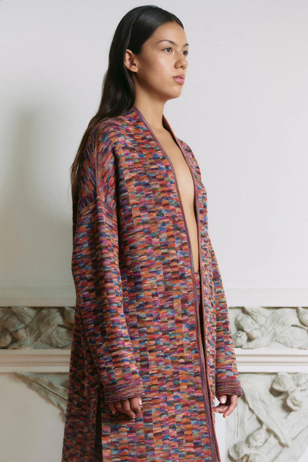 Machu Picchu Reversible Baby Alpaca Cardigan - Image 4