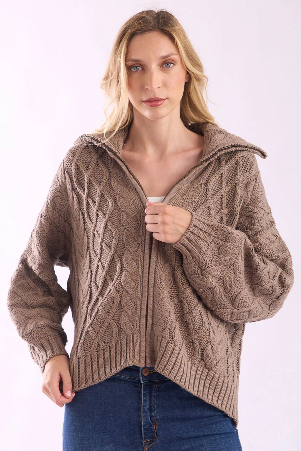 Madette Full-Zip Cotton Cardigan - Image 4