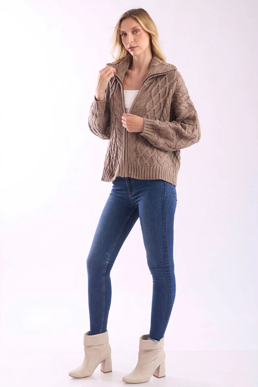 Madette Full-Zip Cotton Cardigan - Image 6