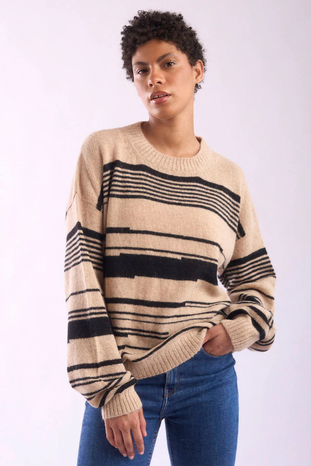 Marissa Crew-Neck Baby Alpaca Sweater - Image 3