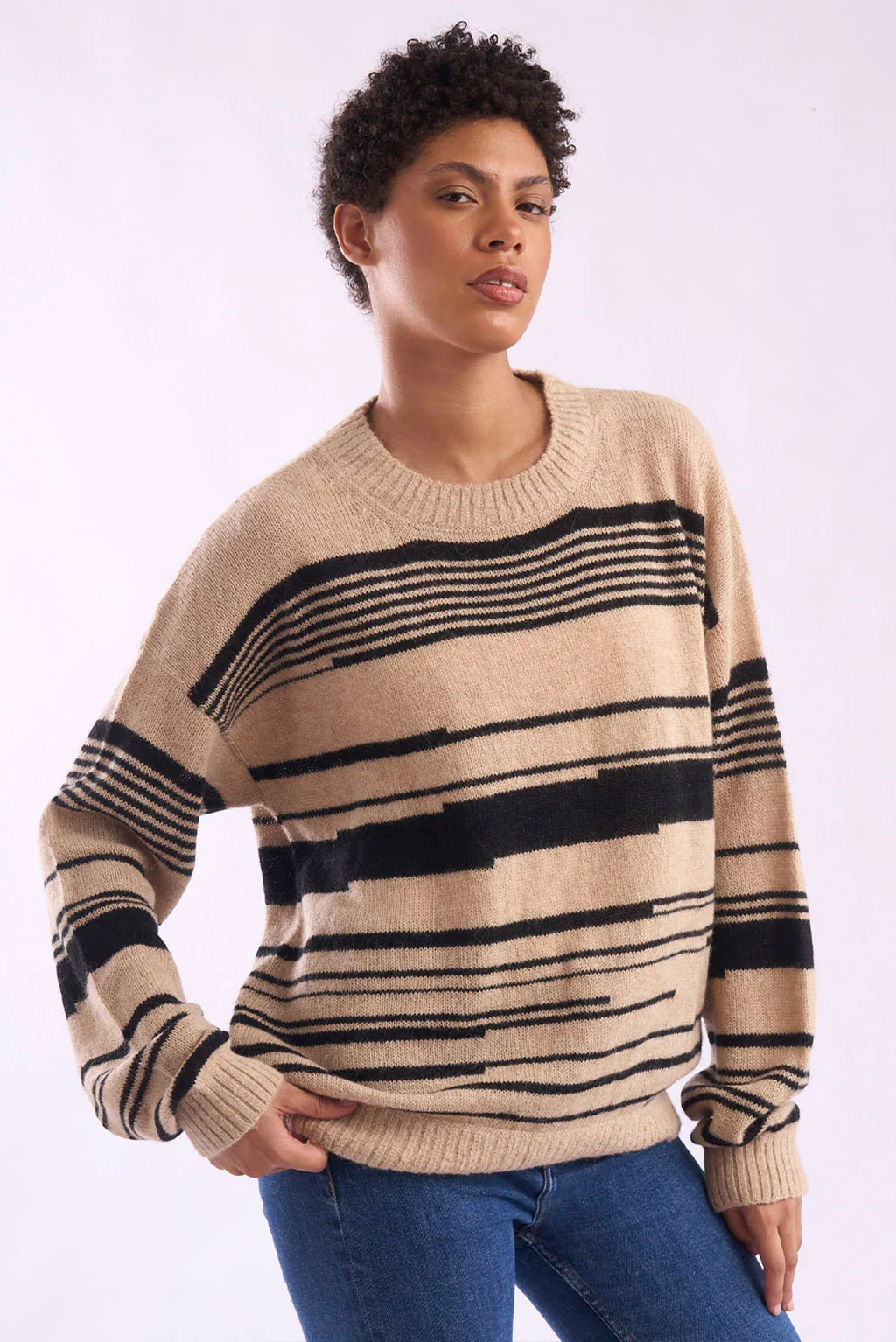 Marissa Crew-Neck Baby Alpaca Sweater - Image 4
