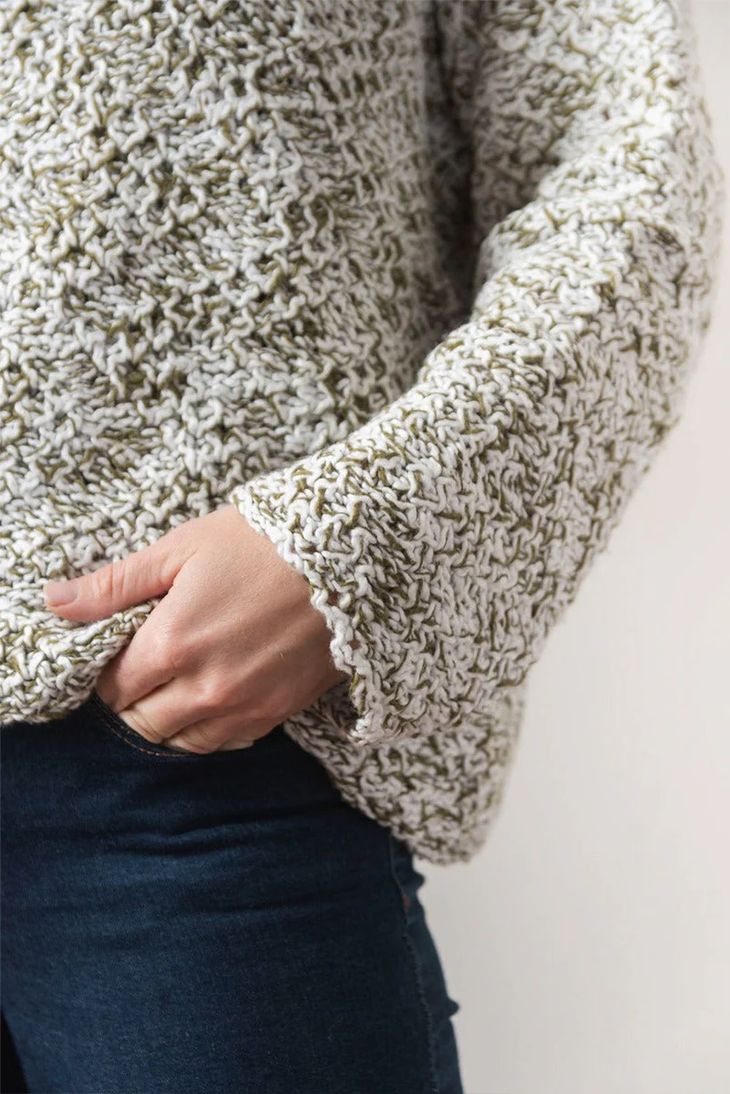 Marled Cotton Fitted Sweater - Image 4