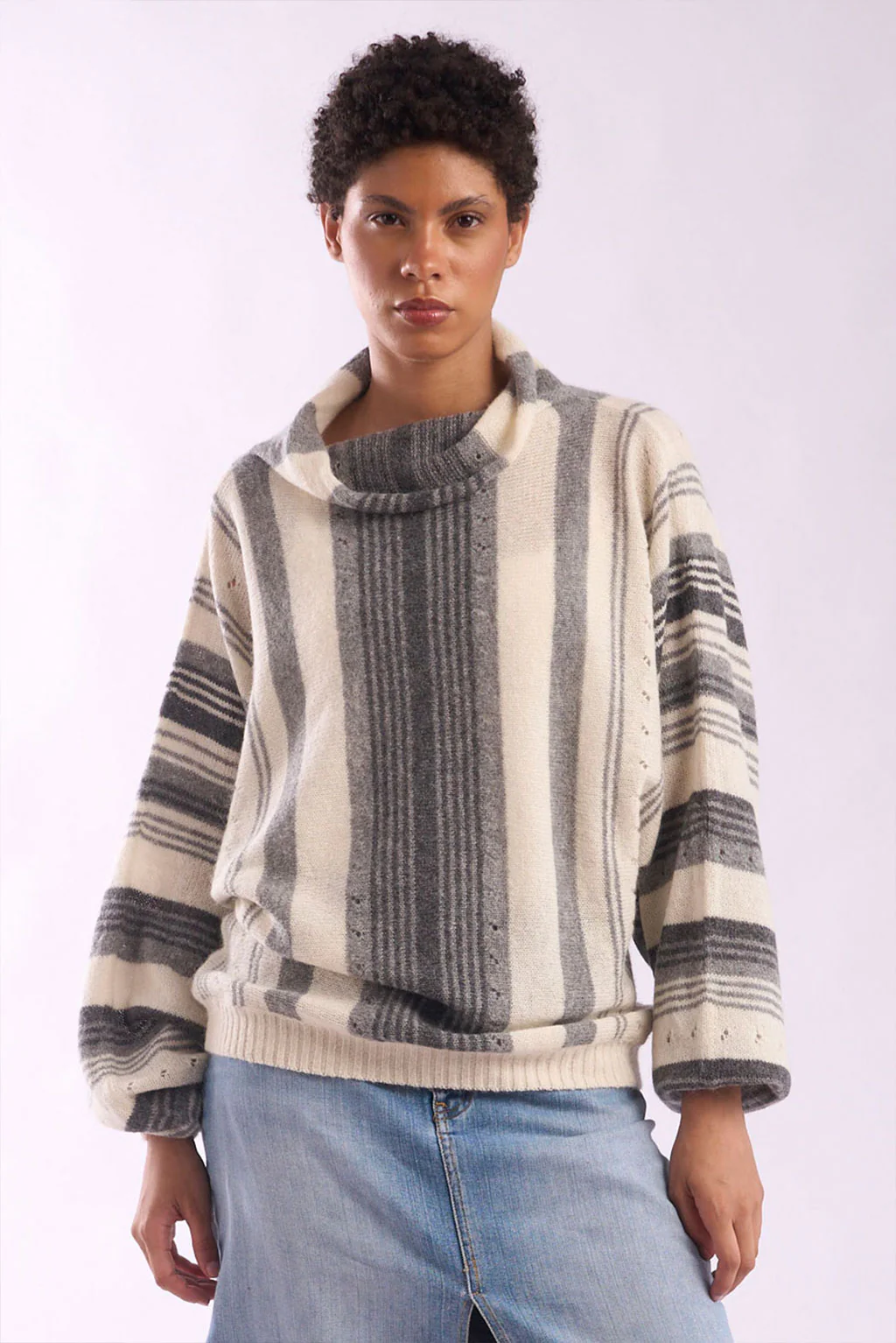 Maxine Turtle Neck Baby Alpaca Sweater - Image 3