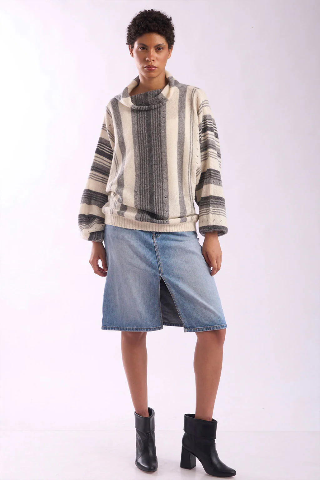 Maxine Turtle Neck Baby Alpaca Sweater - Image 6