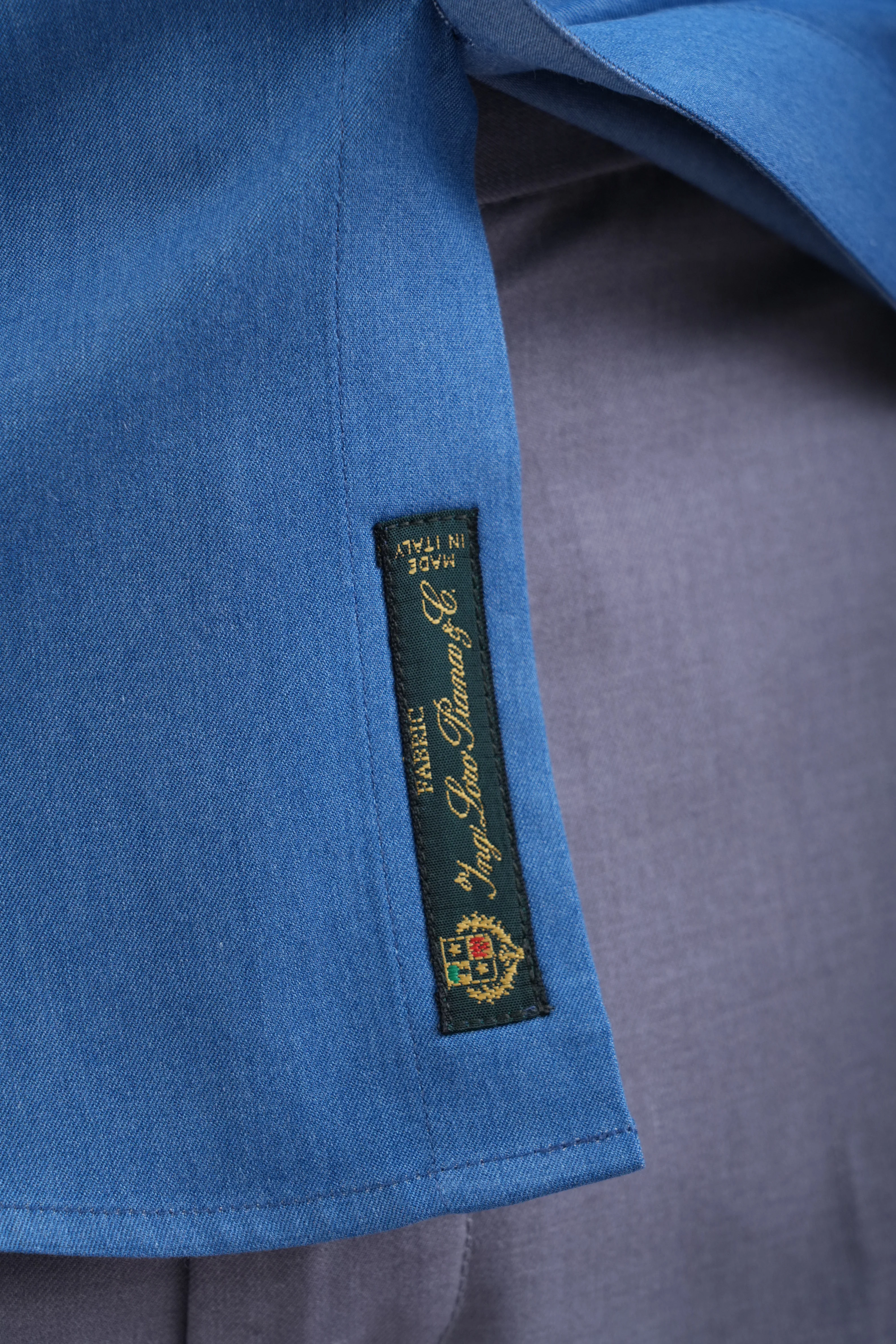 Men's Premium Cotton Blue Shirt - Image 5