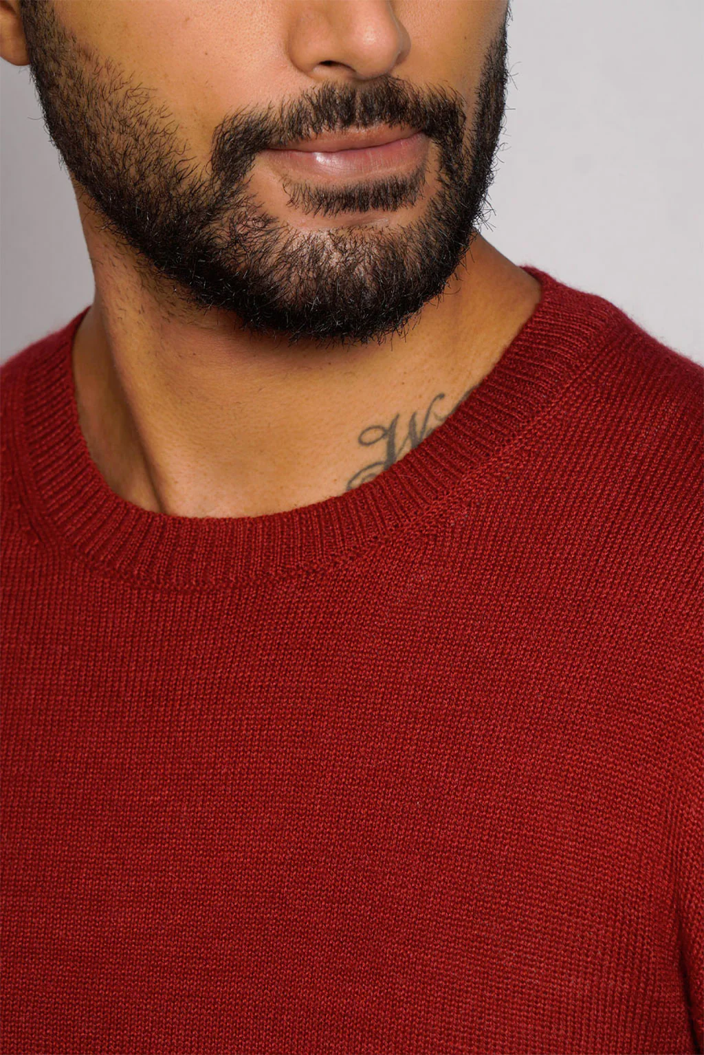 Men's Crew-Neck Royal Alpaca Sweater - Image 7
