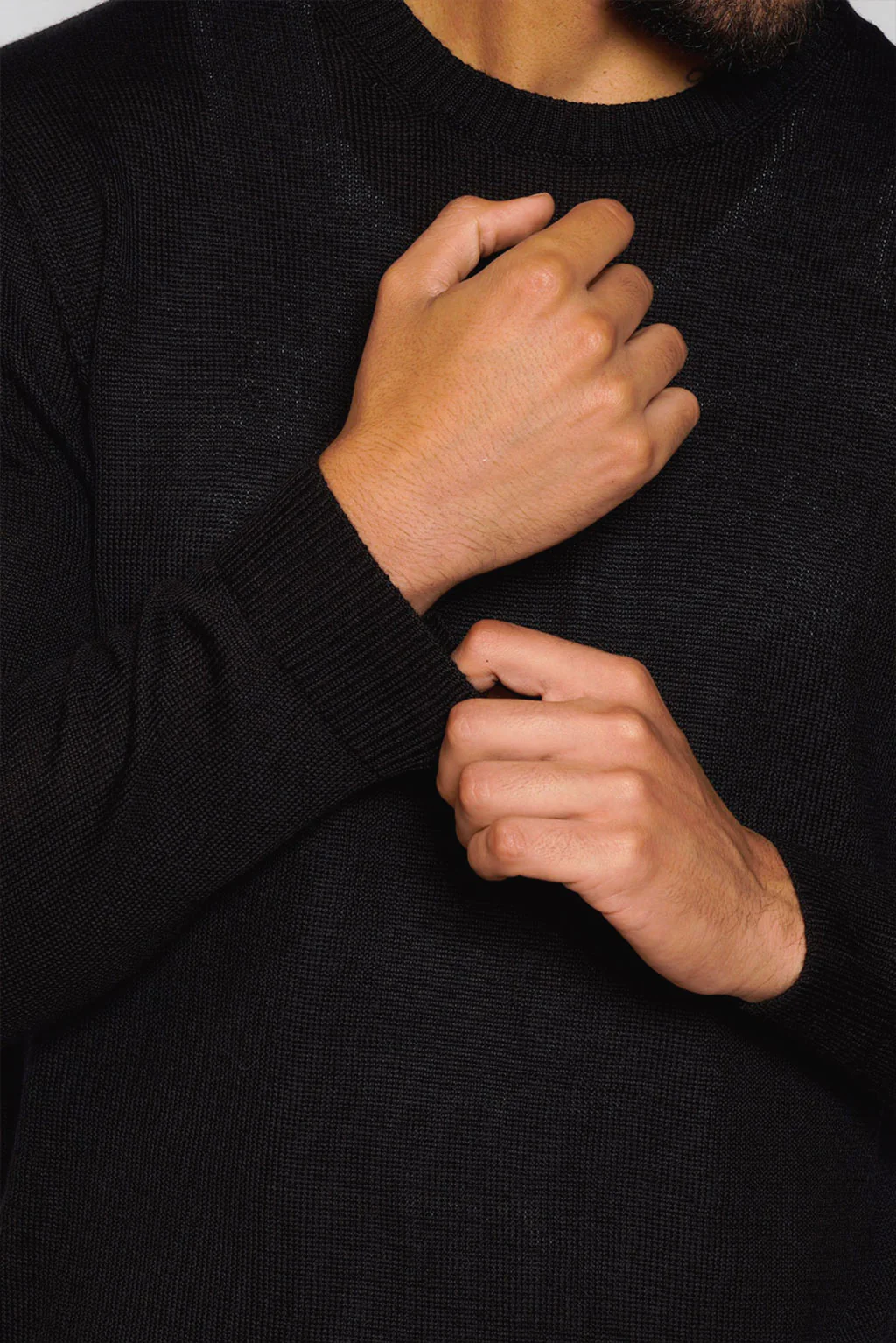 Men's Crew-Neck Royal Alpaca Sweater - Image 16