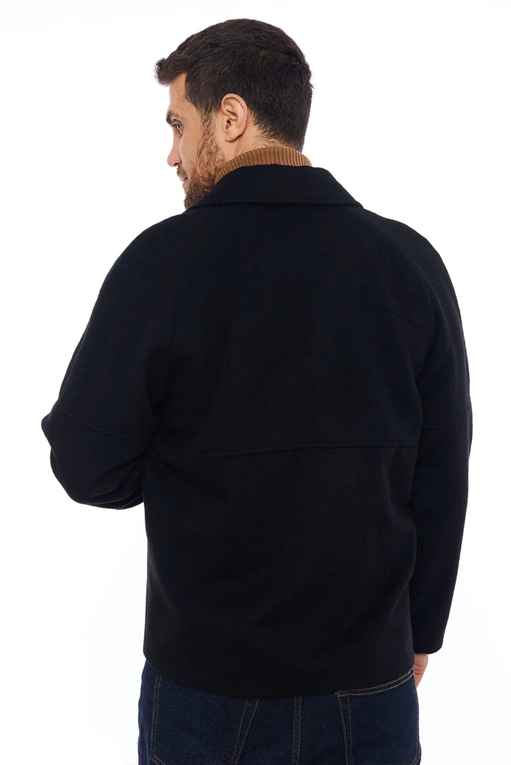 Men's Casual Baby Alpaca Jacket - Image 4