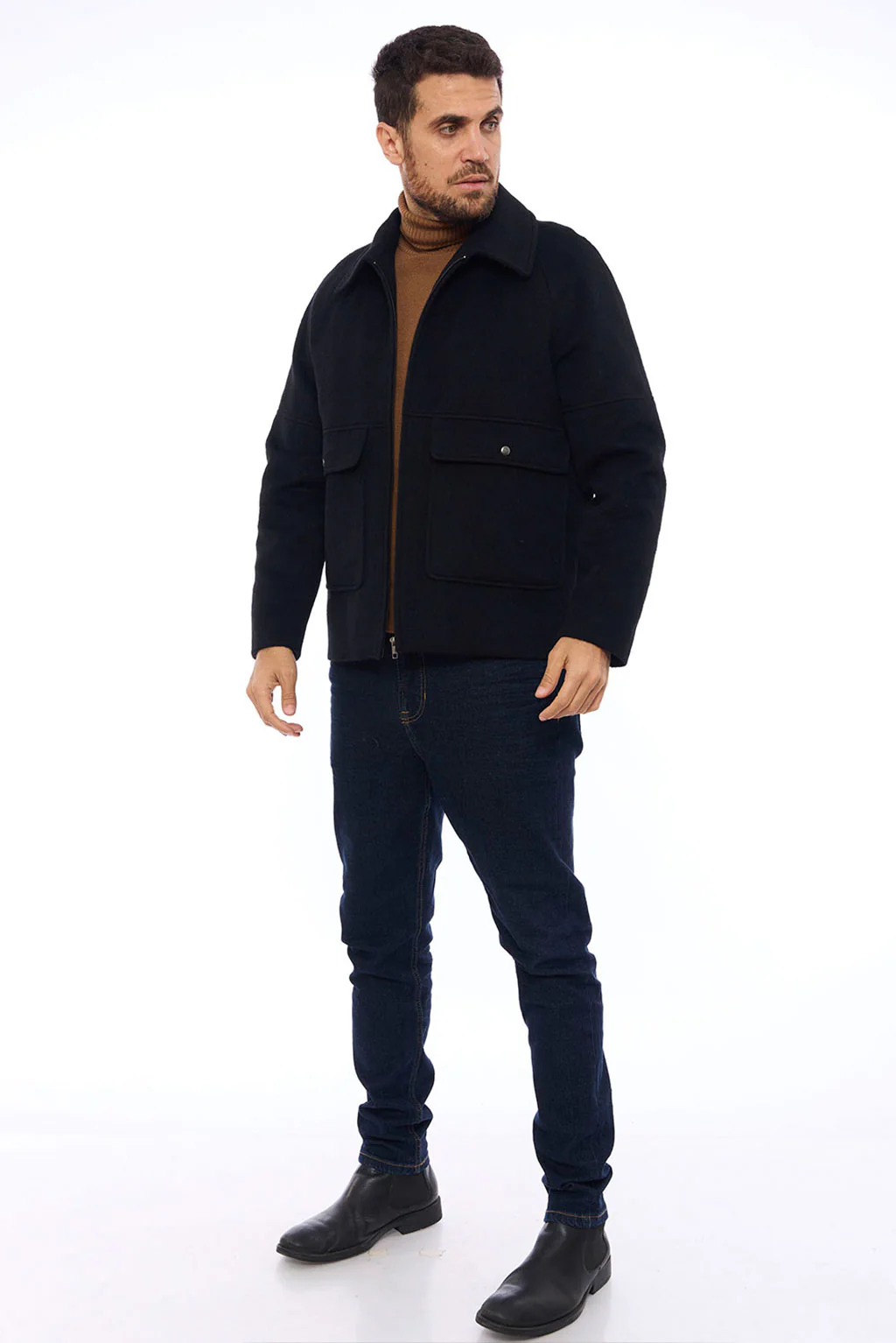 Men's Casual Baby Alpaca Jacket - Image 5