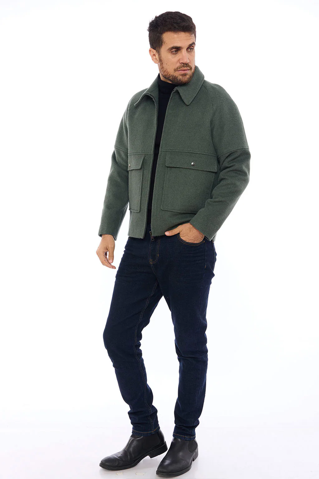 Men's Casual Baby Alpaca Jacket - Image 5