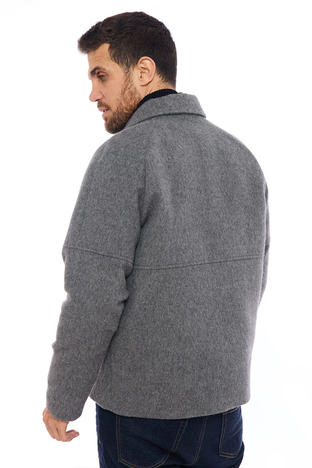 Men's Casual Baby Alpaca Jacket - Image 4
