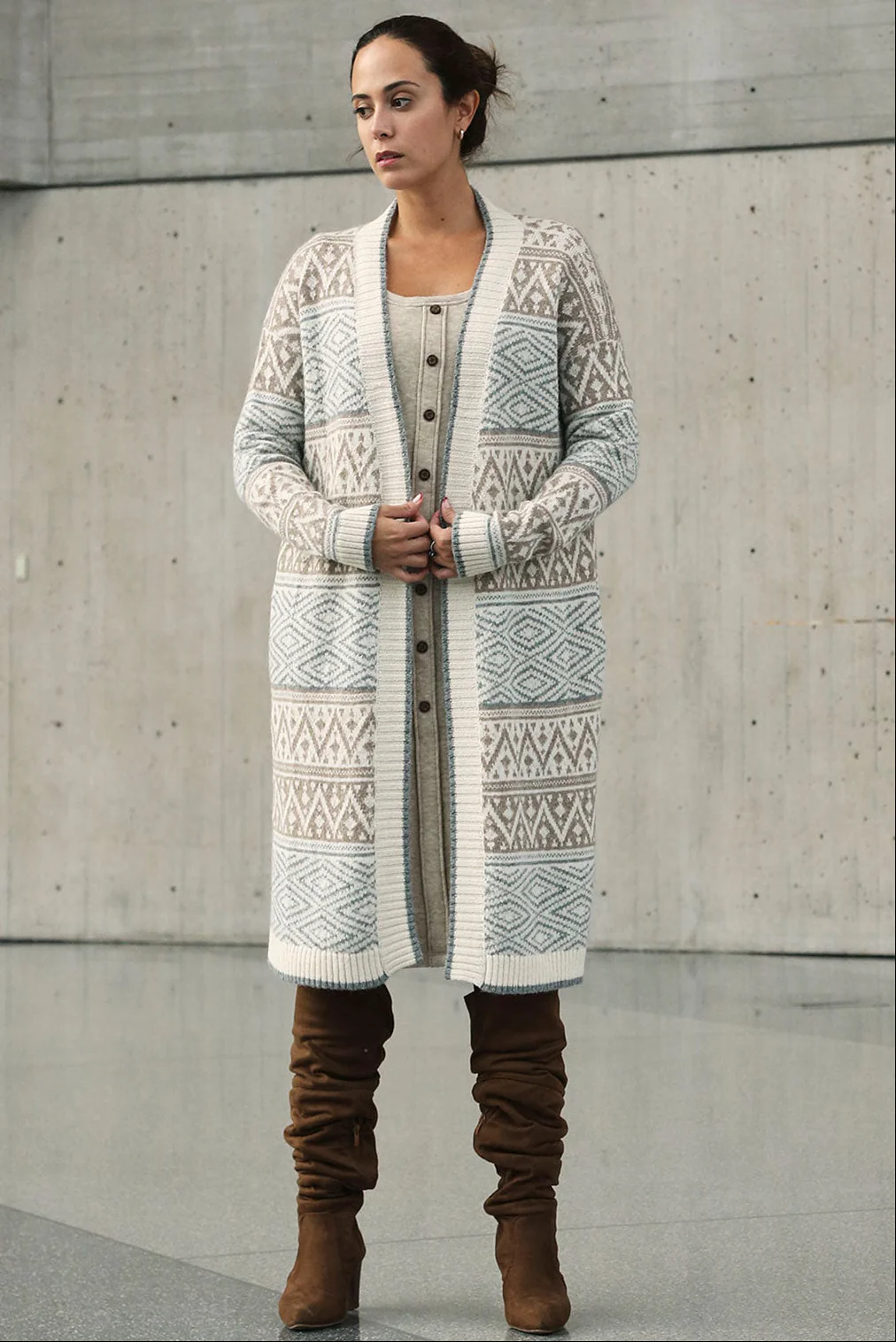 Myra Long Baby Alpaca Cardigan