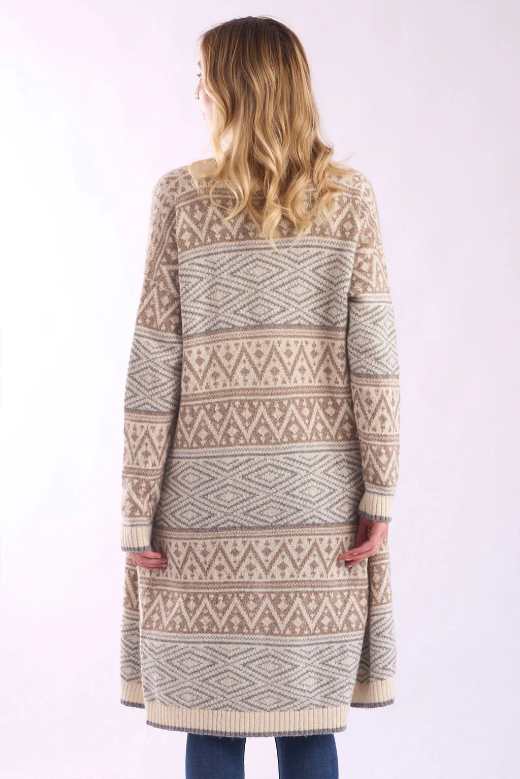 Myra Long Baby Alpaca Cardigan - Image 4