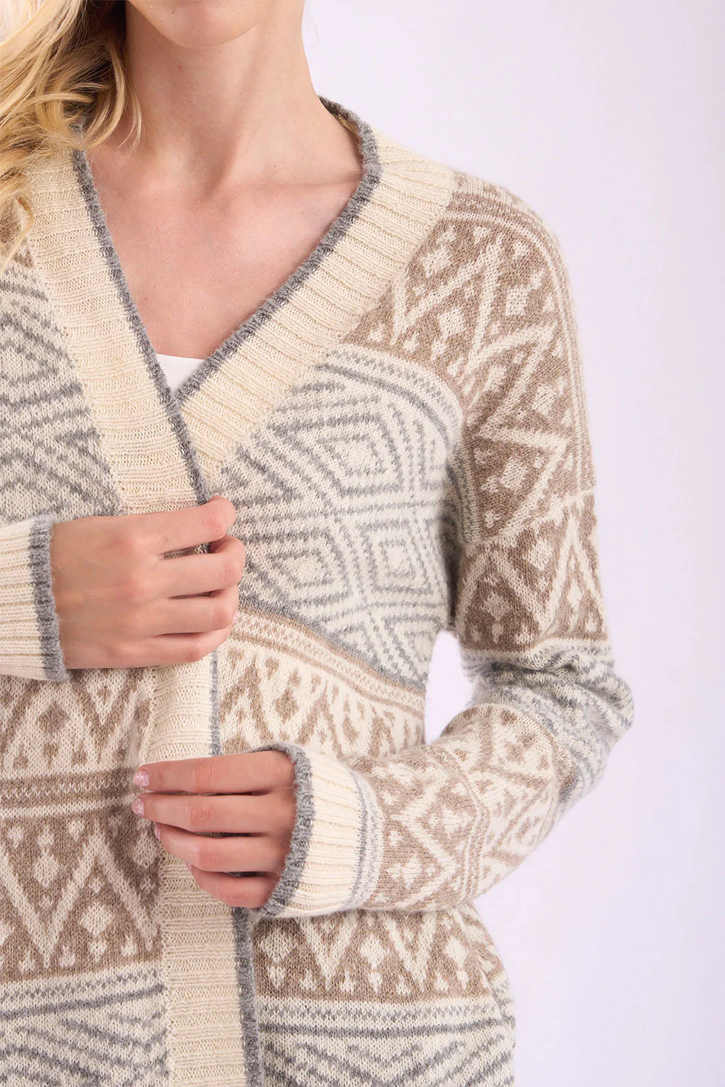 Myra Long Baby Alpaca Cardigan - Image 7