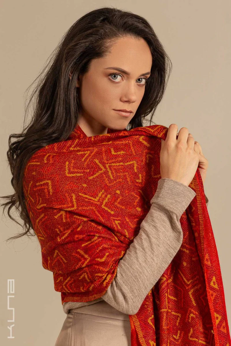 Nazca - 48 Baby Alpaca & Silk Scarf Shawl - Image 2