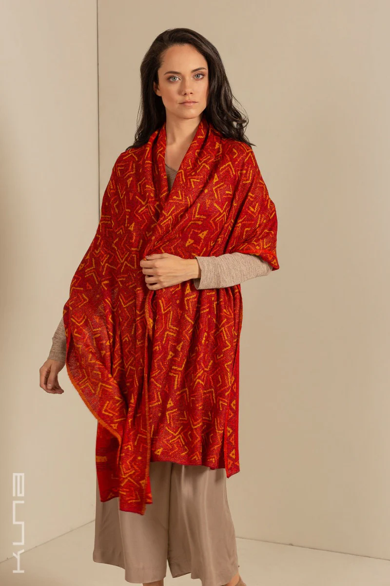 Nazca - 48 Baby Alpaca & Silk Scarf Shawl - Image 3