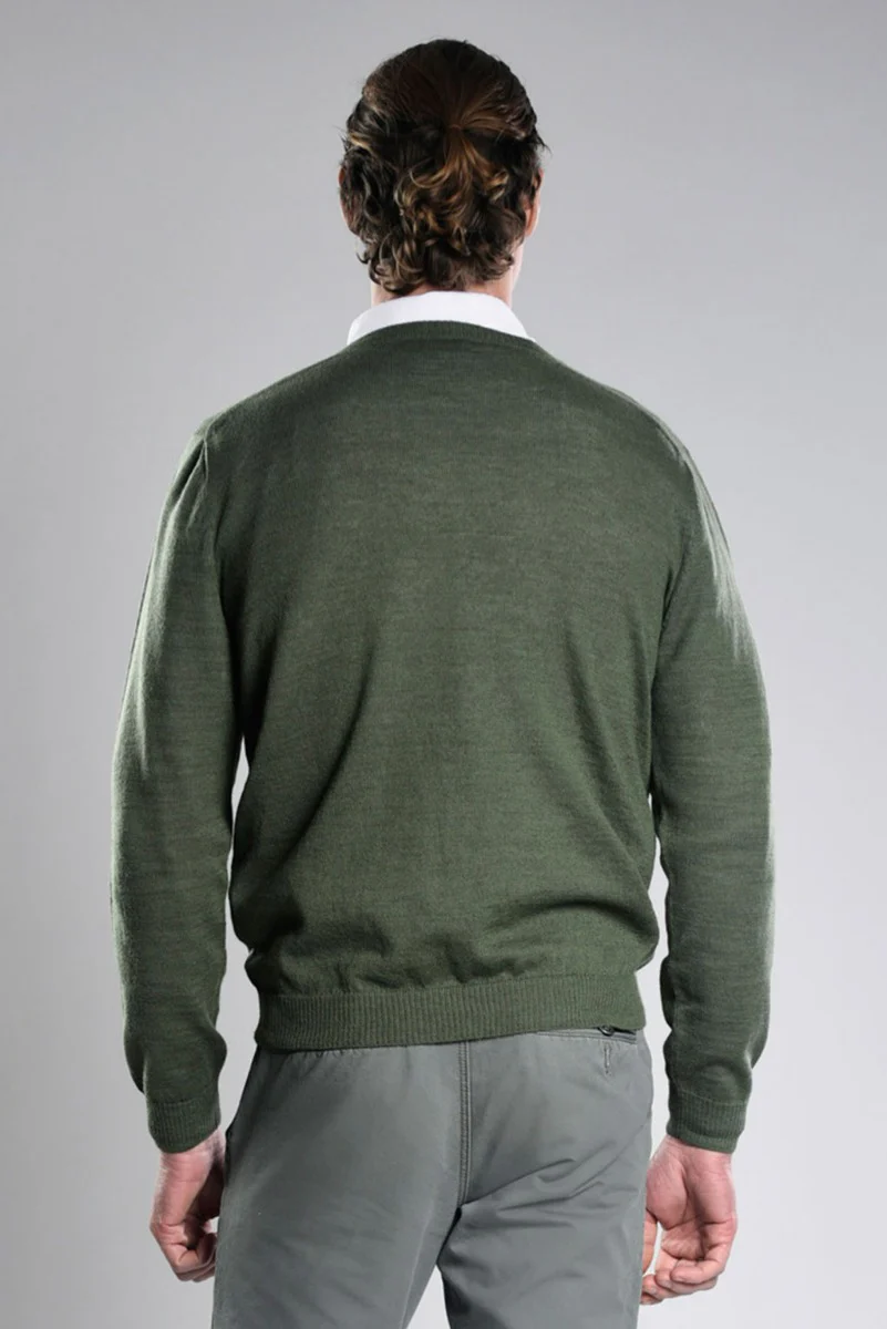 Odin V-Neck 100% CashLlama Sweater - Image 6