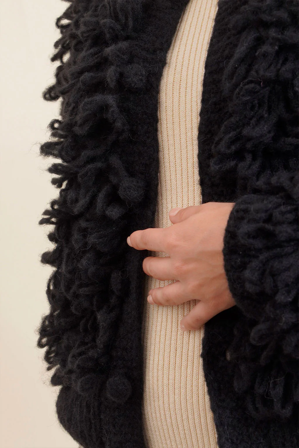 Pom Pom Baby Alpaca Cardigan - Image 5