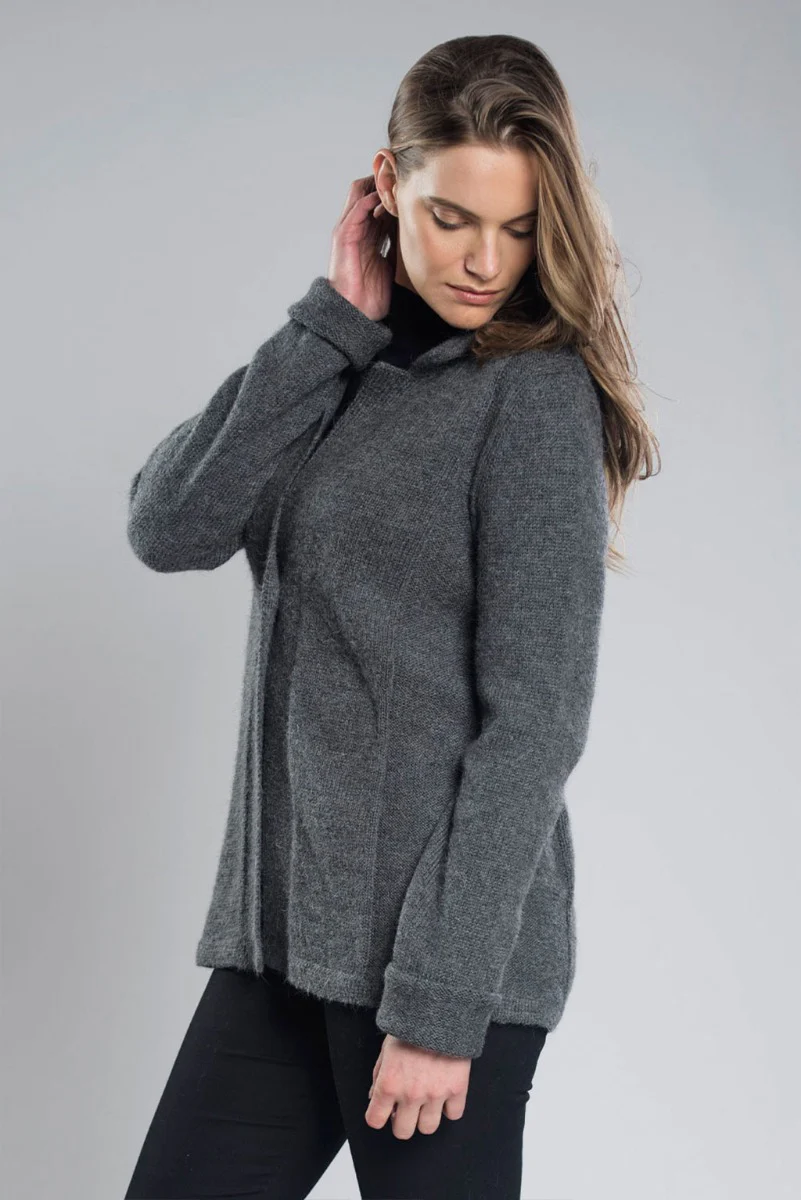 Rajni 100% Baby Llama Cardigan - Image 3