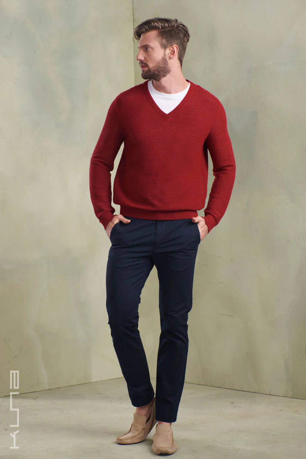 Satoru V-Neck Baby Alpaca Sweater - Image 3