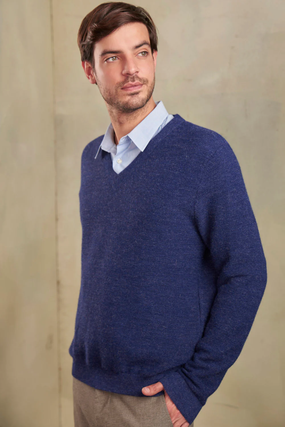 Satoru V-Neck Baby Alpaca Sweater - Image 9