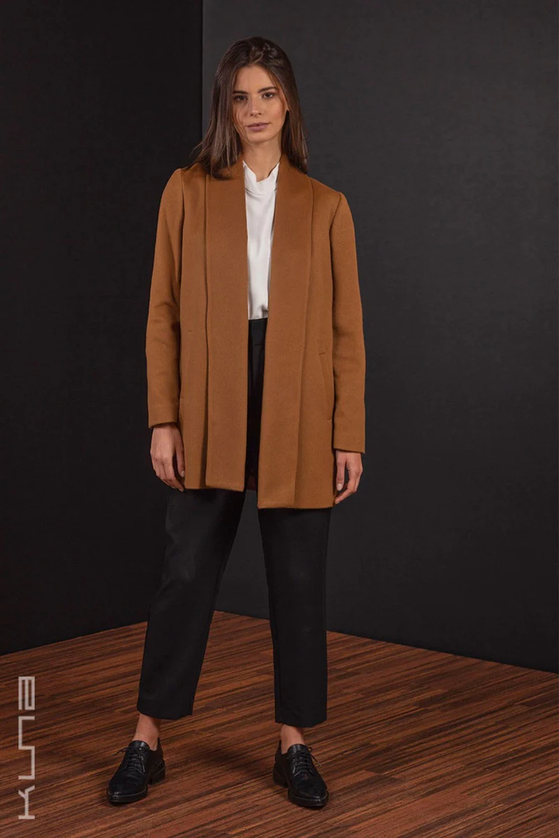 Short 100% Vicuna Swing Coat - Image 3