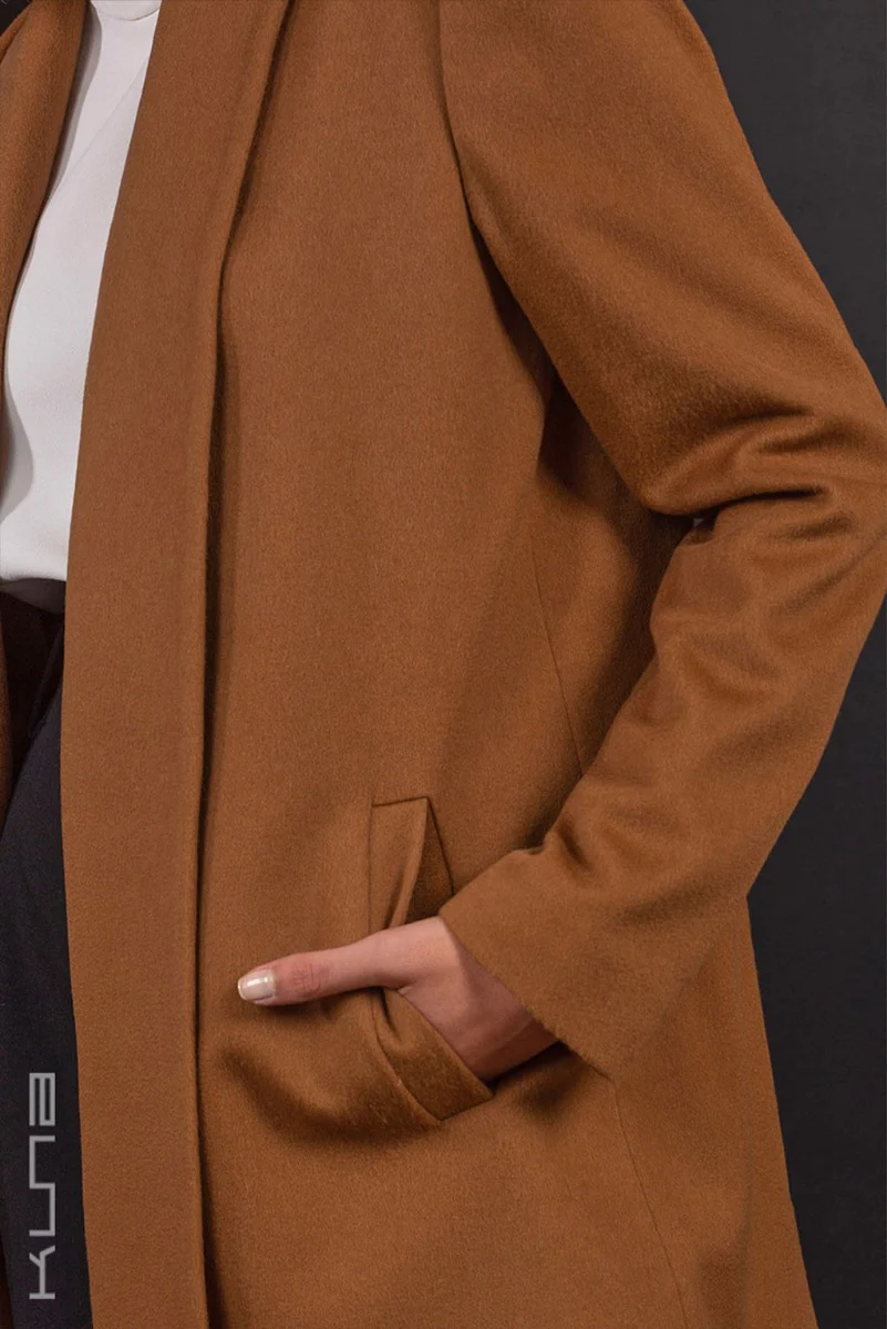 Short 100% Vicuna Swing Coat - Image 4