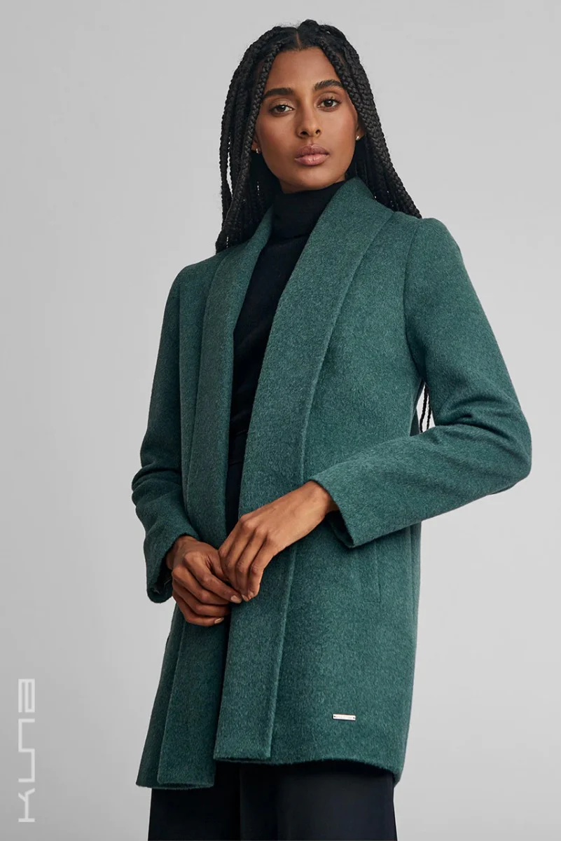 Short Swing Baby Alpaca Coat - Image 5