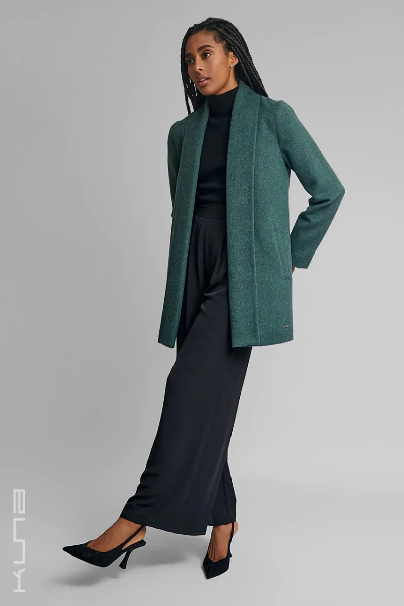 Short Swing Baby Alpaca Coat - Image 7