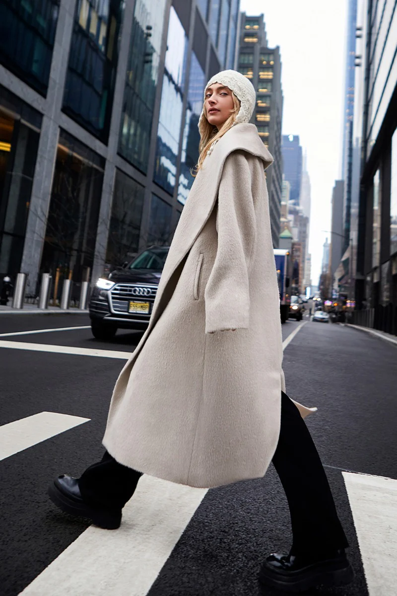 Solange Baby Alpaca Suri Coat - Image 9