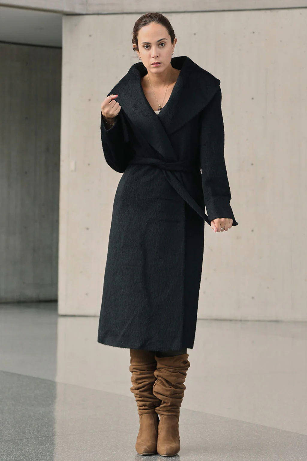 Solange Baby Alpaca Suri Coat - Image 12