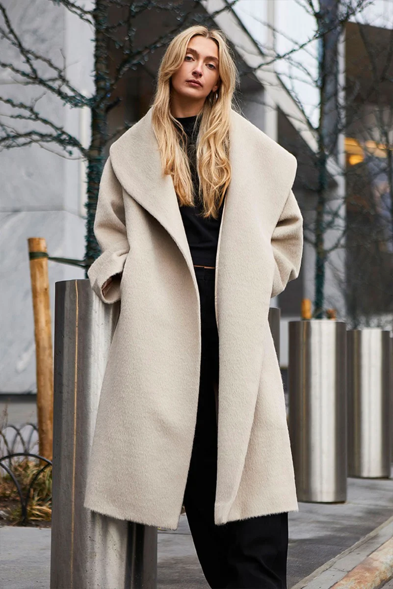 Solange Baby Alpaca Suri Coat - Image 6
