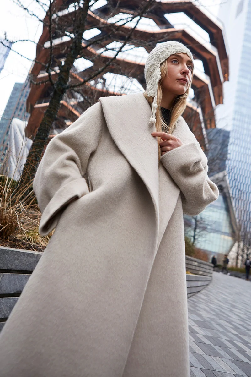 Solange Baby Alpaca Suri Coat - Image 8