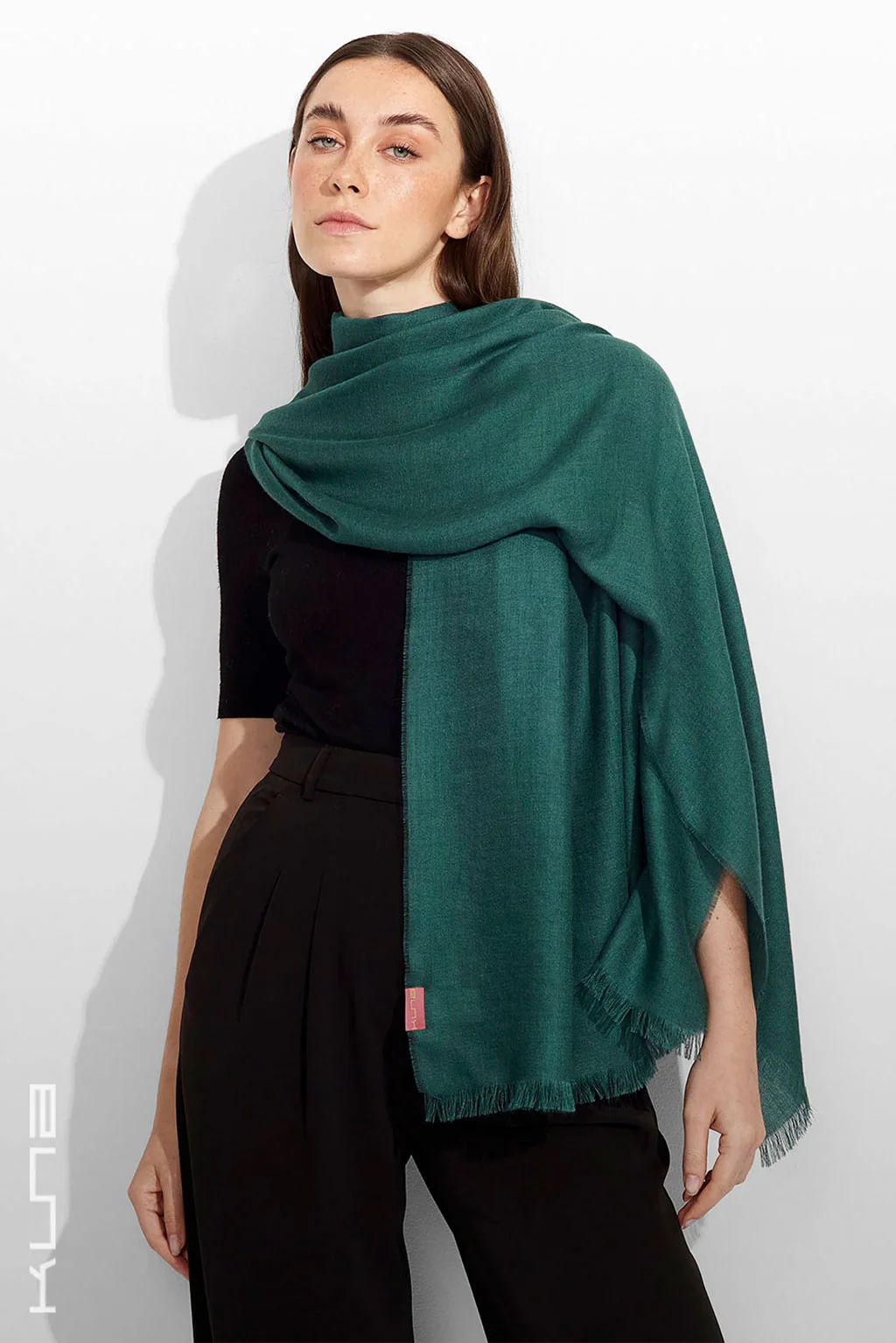 Teaberry Baby Alpaca & Silk Shawl - Image 4