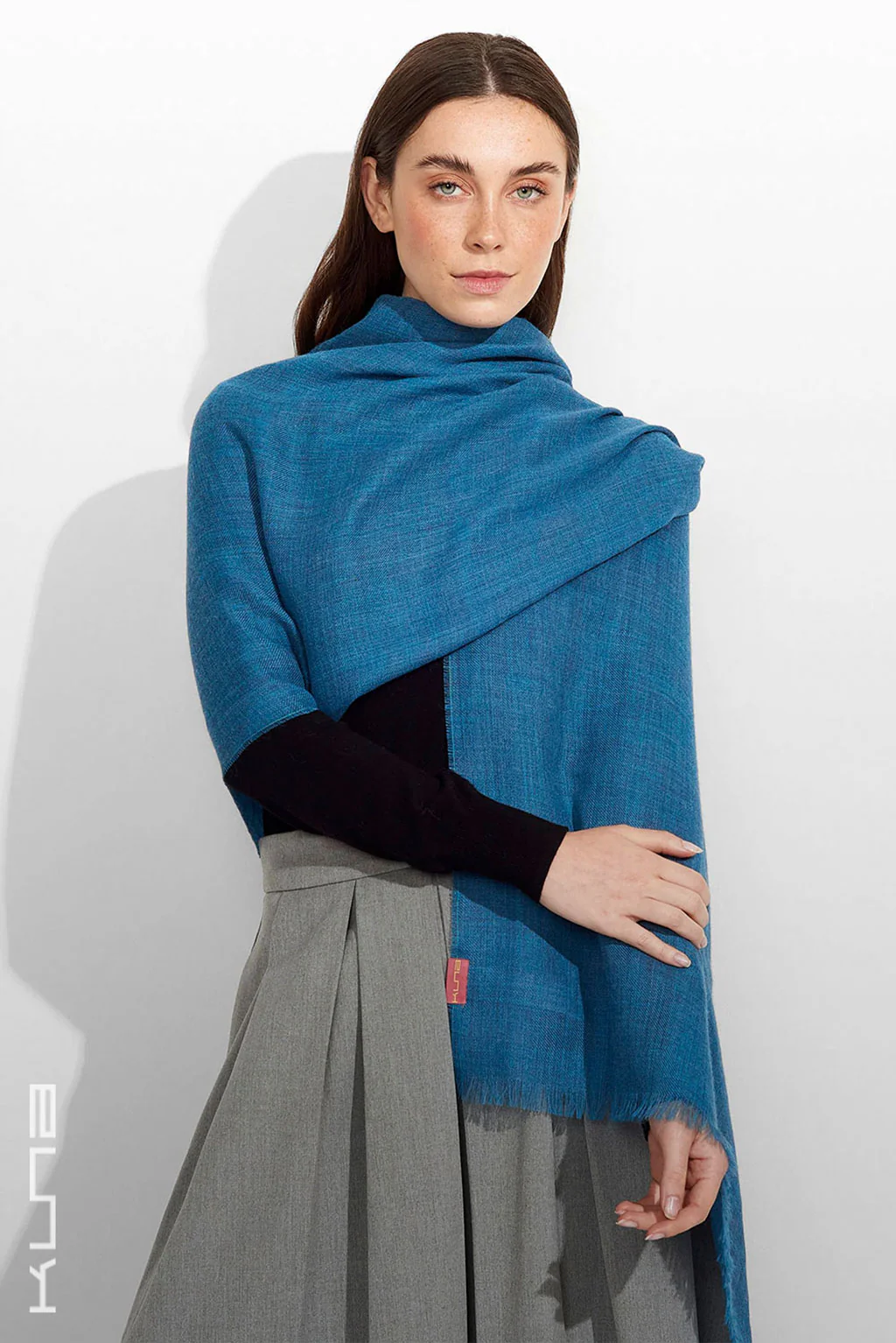 Teaberry Baby Alpaca & Silk Shawl - Image 7