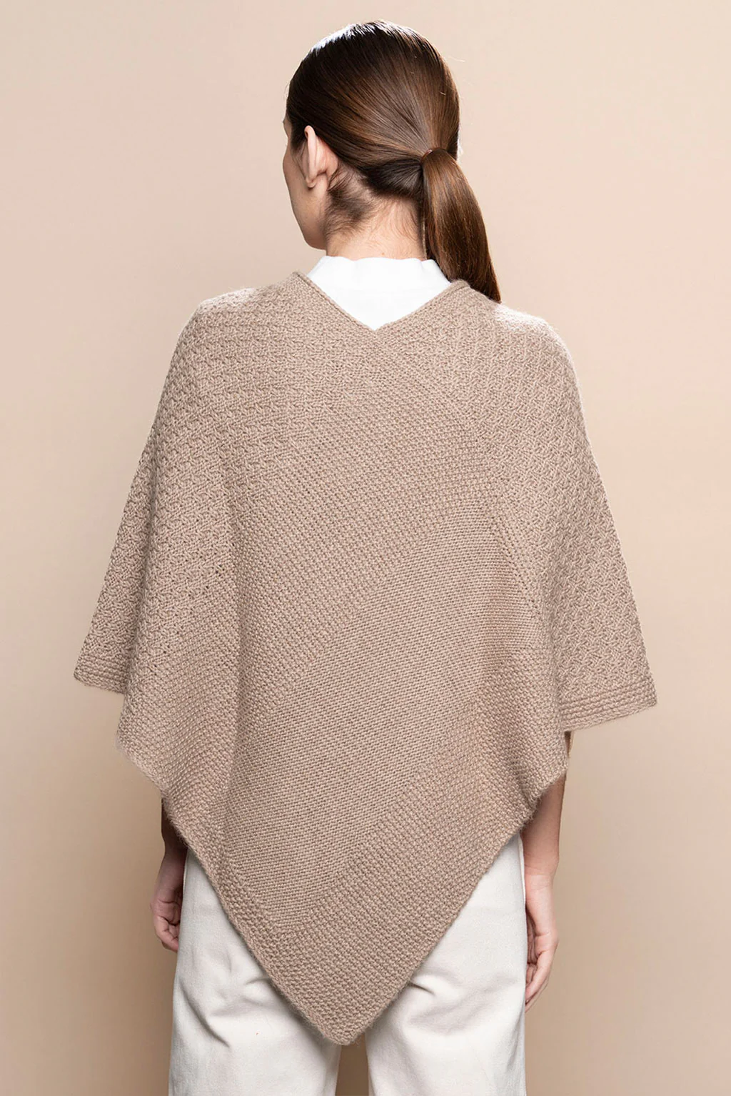Textured Baby Alpaca Poncho - Image 13