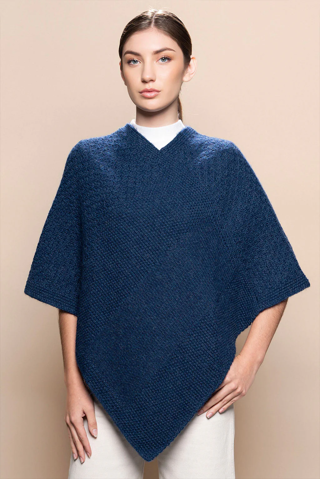 Textured Baby Alpaca Poncho - Image 19