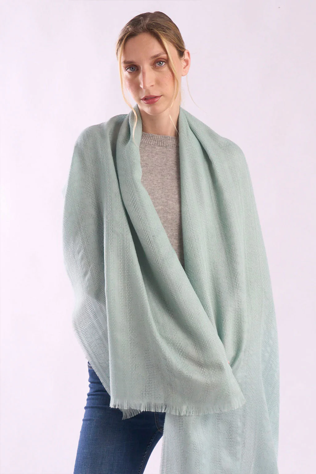 Traforatto Baby Alpaca & Silk Shawl - Image 2