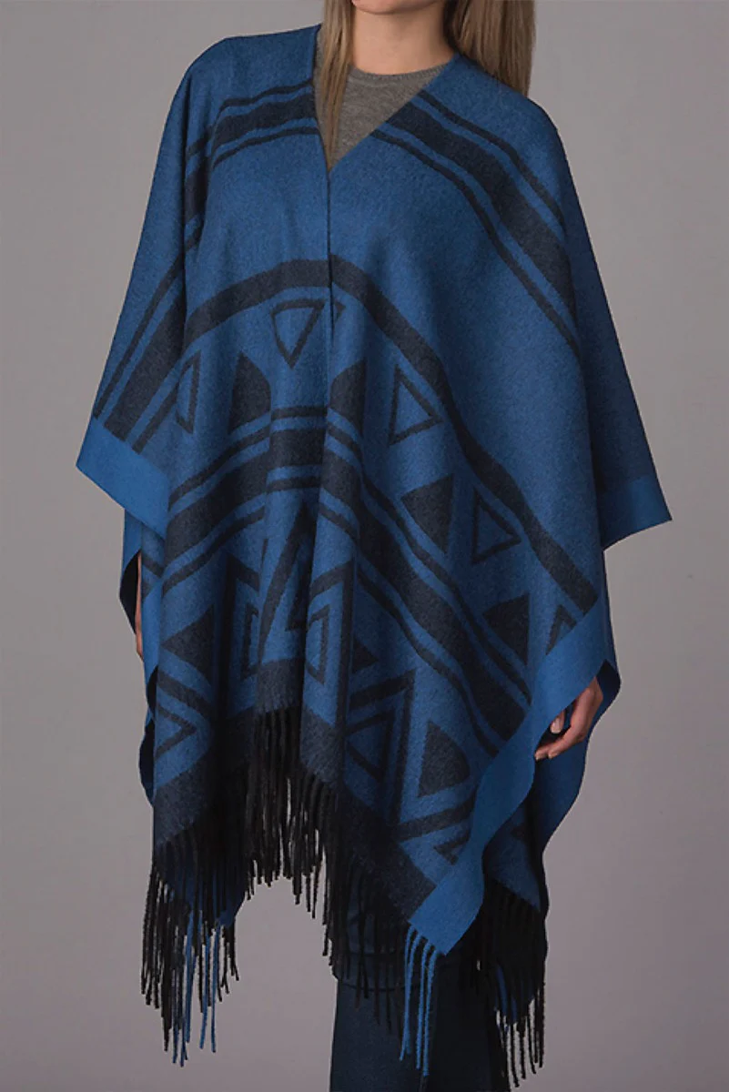 Tribal Brused Baby Alpaca Cape - Image 3