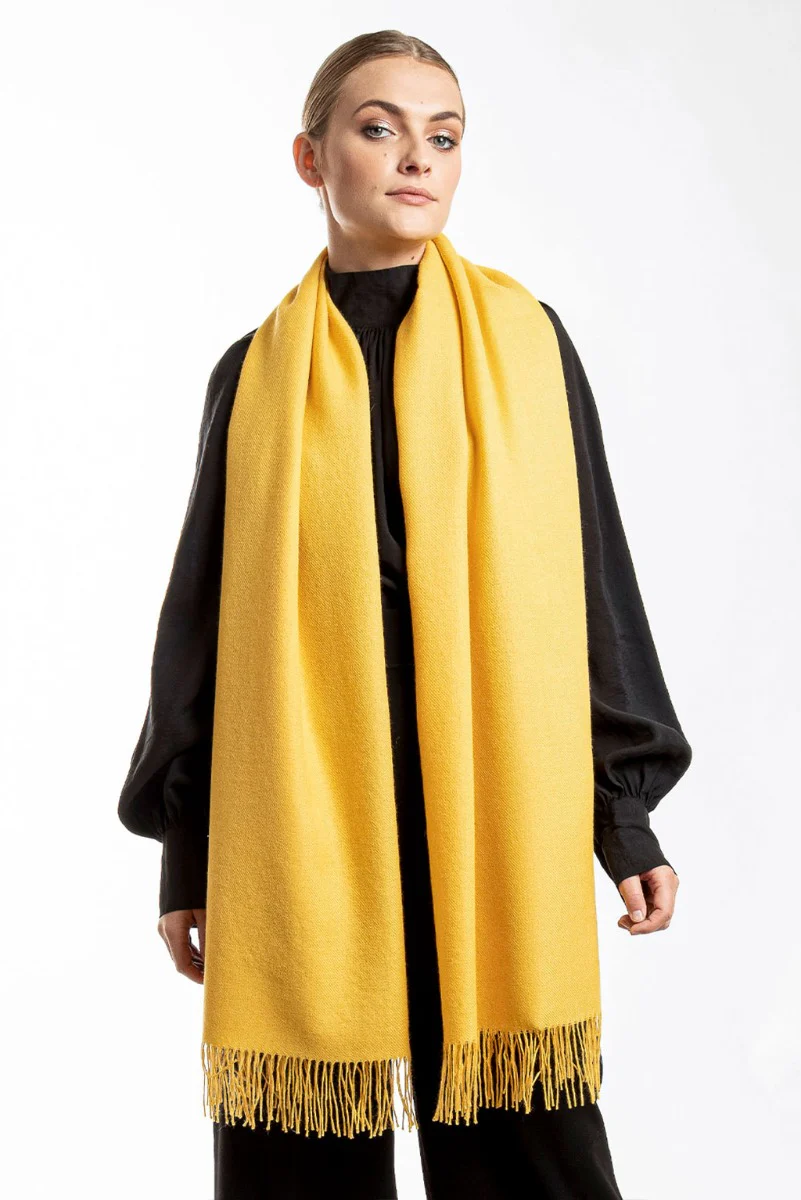 Unicolor Classic Baby Alpaca Shawl - Image 12