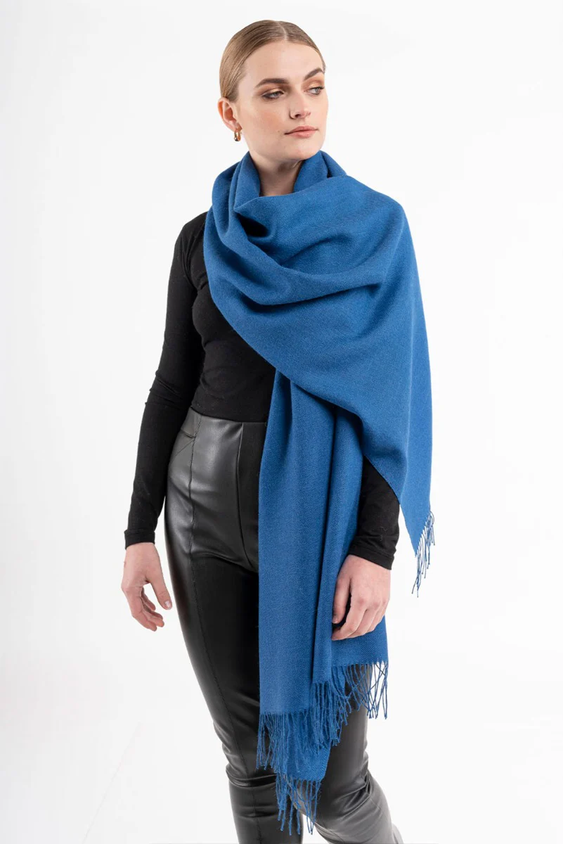 Unicolor Classic Baby Alpaca Shawl - Image 15