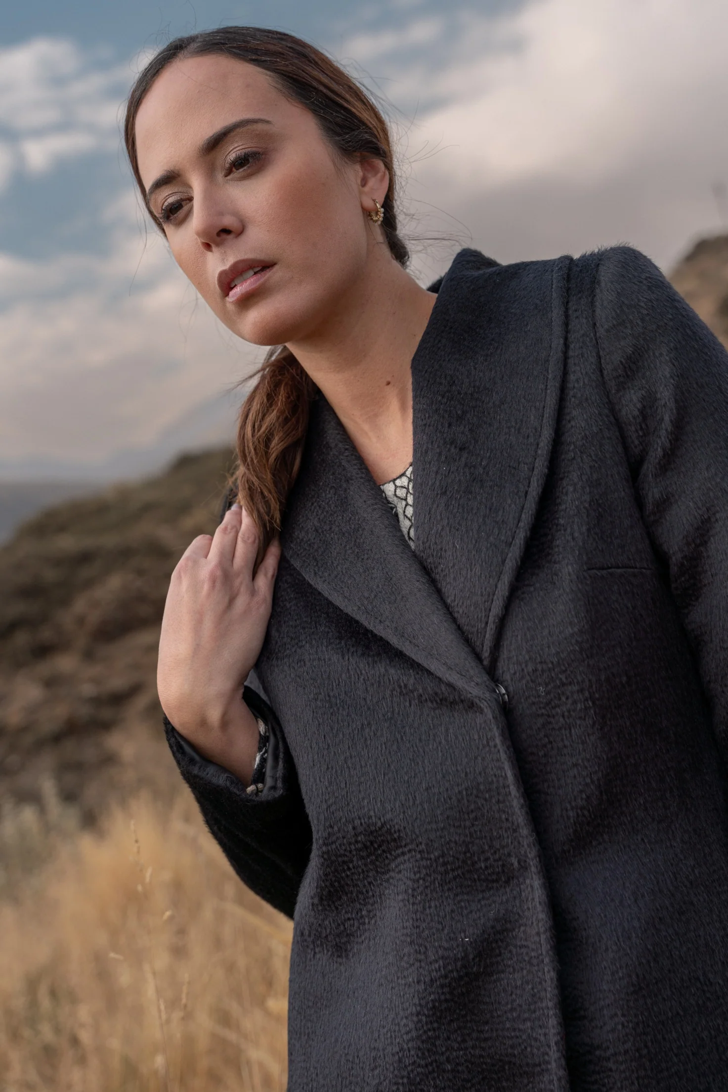 Uriah Baby Alpaca Suri Coat - Image 3