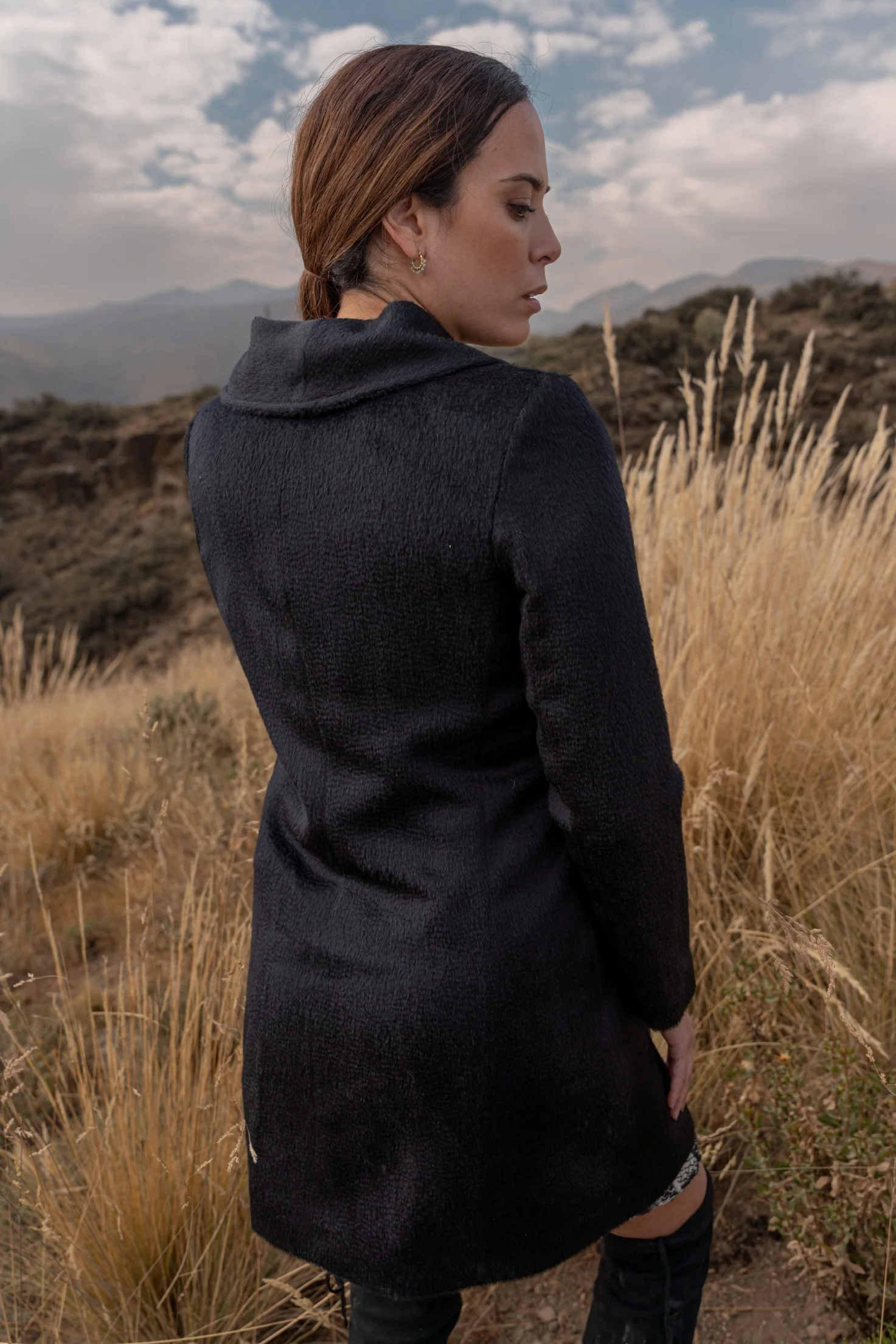 Uriah Baby Alpaca Suri Coat - Image 4