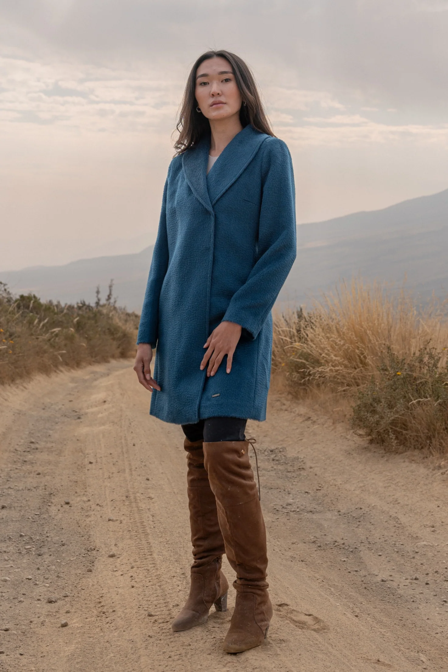 Uriah Baby Alpaca Suri Coat - Image 7