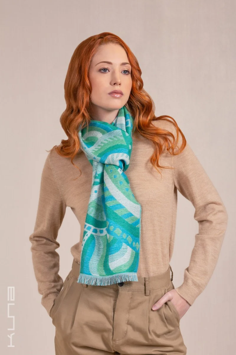 Vaccarella Baby Alpaca & Silk Scarf - Image 14